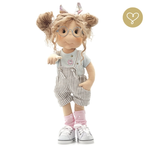 Lalka 38 cm Lullu Dolls Zosia w ubranku, 3 warianty wyboru, na zdjęciu wariant 3 kolekcjonerski