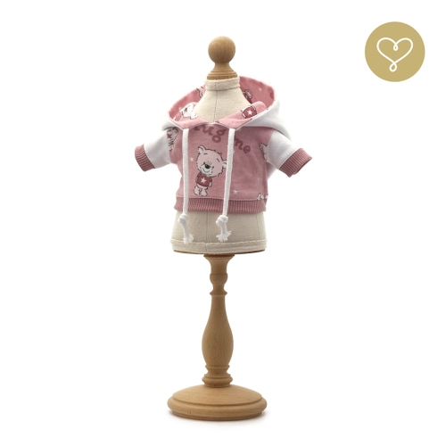 Bluza z kapturem Misio dla lalki Lullu Dolls