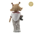 Spodnie białe w paski dla lalki Lullu Dolls