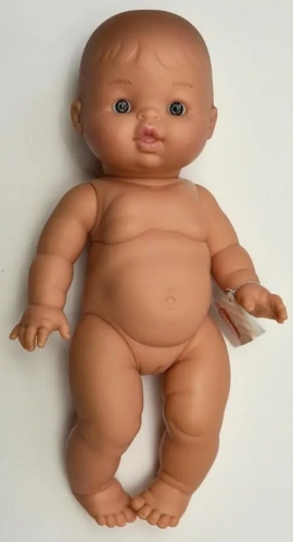 Lalka Hiszpańska 34 cm Paola Reina 34022 Gordis, bobas cały z winylu, dziewczynka, bez włosów, bez ubranka