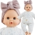 Lalka Hiszpańska 36 cm Paola Reina 08045 Sonia, bobas miękki brzuszek, zamyka oczy, płacze, mówi: mama, papa, bez włosów, w ubranku