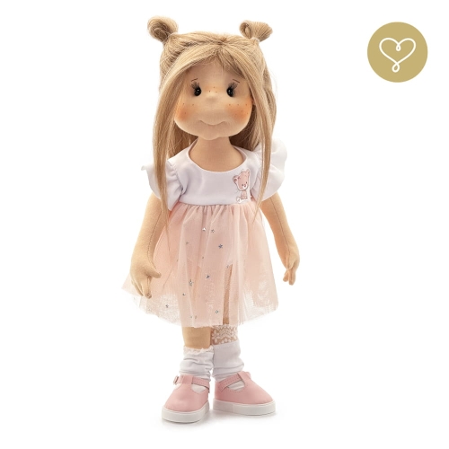 Lalka 38 cm Lullu Dolls Elwirka wersja 2, w ubranku, 3 warianty wyboru, na zdjęciu wariant 3 kolekcjonerski (F.A.B.)