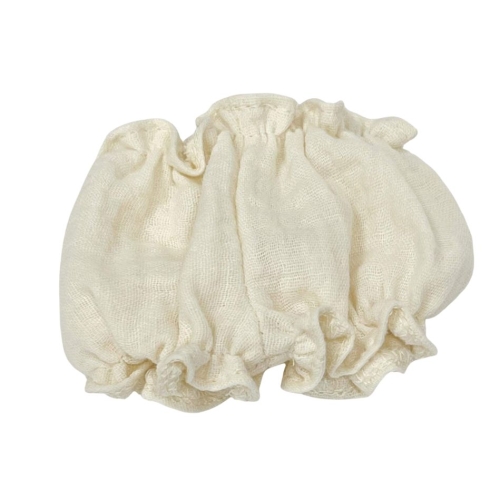 Bloomersy muślinowe dla lalki Miniland 21 cm, Paola Reina Peques 21 cm i Paola Reina Amigas 32 cm - waniliowe