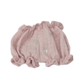 Bloomersy muślinowe dla lalki Miniland 21 cm, Paola Reina Peques 21 cm i Paola Reina Amigas 32 cm - różowe w gwiazdki