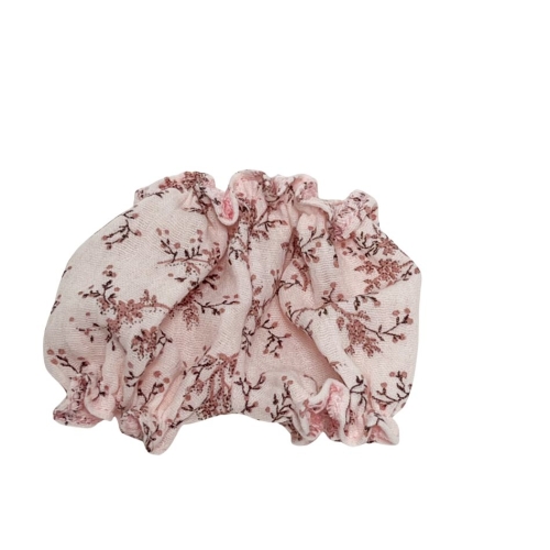 Bloomersy muślinowe dla lalki Miniland 21 cm, Paola Reina Peques 21 cm i Paola Reina Amigas 32 cm - Gloria róż