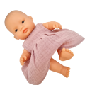 Sukienka muślinowa dla lalki Miniland 21 cm i Paola Reina Peques 21 cm - pudrowy róż