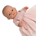 Sukienka z tiulem dla lalki Miniland 21 cm i Paola Reina Peques 21 cm - brzoskwiniowa