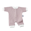 Kombinezon piżamka dla lalki Miniland 38 cm, Paola Reina 34 cm i Minikane 34 cm - jasny róż