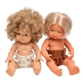 Pieluszki muślinowe dla lalki Miniland 38 cm, Paola Reina 34 cm i Minikane 34 cm