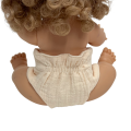 Pieluszki muślinowe dla lalki Miniland 38 cm, Paola Reina 34 cm i Minikane 34 cm