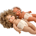Pieluszki muślinowe dla lalki Miniland 38 cm, Paola Reina 34 cm i Minikane 34 cm