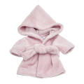 Szlafrok frotte dla lalki Miniland 38 cm, Paola Reina 34 cm i Minikane 34 cm - pudrowy róż