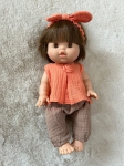 Komplet bluzka, spodnie i opaska dla lalki Paola Reina 34 cm i Minikane 34 cm