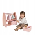 DeCuevas Toys Drewniana szafa na ubrania dla lalki 55874 Montessori