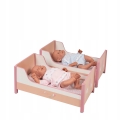 DeCuevas Toys Drewniane rozkładane piętrowe łóżeczko dla lalki 54274 Tulipe
