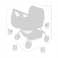 DeCuevas Toys Wózek dla lalek 86074 Tulipe My First