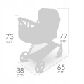 DeCuevas Toys Wózek 3w1 dla lalek 81778 Verona