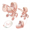 DeCuevas Toys Wózek 3w1 Tulipe dla lalek do 44 cm 80574