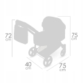 DeCuevas Toys Wózek 3w1 dla lalek 81675 Sophie
