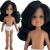 Lalka Hiszpańska 32 cm Paola Reina Amigas 14837 Cleo, kasyczna, cała z winylu, w majteczkach, bez ubranka, czarne włosy do pasa, brązowe oczy, śniada skóra