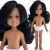 Lalka Hiszpańska 32 cm Paola Reina Amigas 14837 Cleo, kasyczna, cała z winylu, w majteczkach, bez ubranka, czarne włosy do pasa, brązowe oczy, śniada skóra
