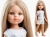 Lalka Hiszpańska 32 cm Paola Reina Amigas 13212 Carla, klasyczna, cała z winylu, w piżamce, długie do kostek proste blond włosy, szaro-niebieskie oczy
