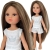 Lalka Hiszpańska 32 cm Paola Reina Amigas 13234 Laura w piżamce, długie do kostek proste brązowe włosy, brązowe oczy