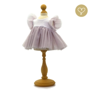 Sukienka tiulowa jasnofioletowa dla lalki Lullu Dolls
