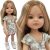 Lalka Hiszpańska 32 cm Paola Reina Amigas 04668_2 Roxana, klasyczna, cała z winylu, szaro-niebieskie oczy, proste blond  włosy, bluzeczka, spodenki bloomersy, białe wiązane buciki