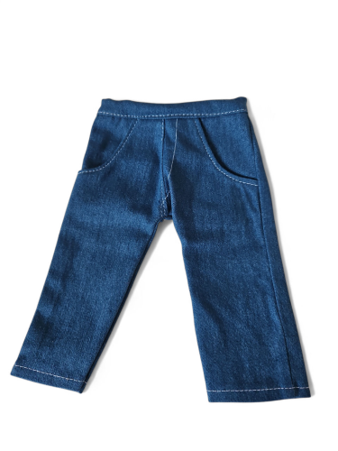 Spodnie jeansowe z kieszeniami ciemnoniebieskie dla lalki 38 cm Lullu Dolls