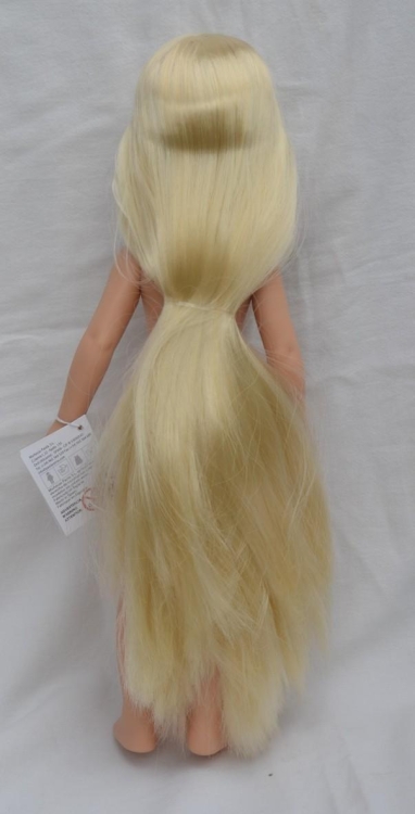 Lalka Hiszpańska 32 cm Paola Reina Amigas 14866 Olena, klasyczna, cała z winylu, w majteczkach, bez ubranka, proste długie jasnoblond włosy do kostek, niebieskie oczy