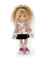Spódnica sztruksowa bordo dla lalki Lullu Dolls