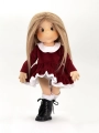 Sukienka bordowa 2 dla lalki Lullu Dolls