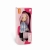 Lalka Sweet Sisters Bilie 32 cm Orange Toys, szmaciana z endoszkieletem, twarz nadrukowana cyfrowo, różowe włosy, koszula w niebiesko-białą kratę, czarne spodnie, buciki, torebka