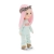 Lalka Sweet Sisters Bilie 32 cm Orange Toys, szmaciana z endoszkieletem, twarz nadrukowana cyfrowo, różowe włosy, dwuczęściowy miętowy dresik, opaska na głowę, buciki