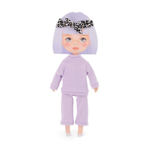 Oryginalne ubranko dla lalki Sweet Sisters 32 cm Orange Toys, jasnofioletowy dres, opaska na głowę
