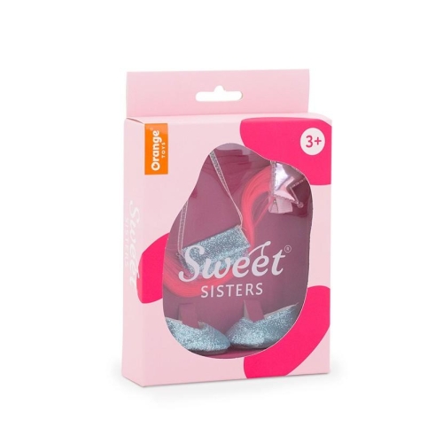 Oryginalne akcesoria dla lalki Sweet Sisters 32 cm Orange Toys, spinka do włosów, torebka, buciki