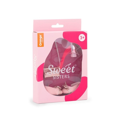 Oryginalne akcesoria dla lalki Sweet Sisters 32 cm Orange Toys, spinka do włosów, torebka, buciki