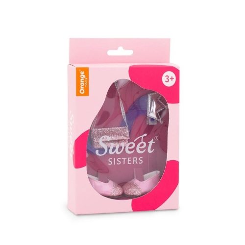 Oryginalne akcesoria dla lalki Sweet Sisters 32 cm Orange Toys, spinka do włosów, torebka, buciki