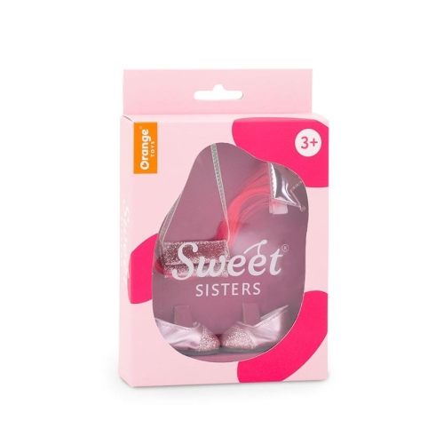 Oryginalne akcesoria dla lalki Sweet Sisters 32 cm Orange Toys, spinka do włosów, torebka, buciki