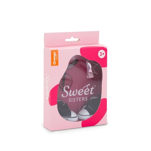Oryginalne akcesoria dla lalki Sweet Sisters 32 cm Orange Toys, spinka do włosów, okularki, buciki