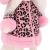Lucky Doggy Mimi 38 cm Orange Toys pluszowy piesek biała suczka maltańczyk, zgina łapki, różowy beret, różowa kurteczka w czarne wzorki, różowe buciki