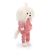 Lucky Doggy Mimi 38 cm Orange Toys pluszowy piesek biała suczka maltańczyk, zgina łapki, dwuczęściowy dres z kapturem i kieszenią z przodu