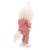Lucky Doggy Mimi 38 cm Orange Toys pluszowy piesek biała suczka maltańczyk, zgina łapki, dwuczęściowy dres z kapturem i kieszenią z przodu