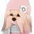 Lucky Doggy Yoyo 38 cm Orange Toys pluszowy piesek jasnobeżowy yorkshire terrier, zgina łapki, różowy płaszczyk, różowa czapeczka, szary szalik