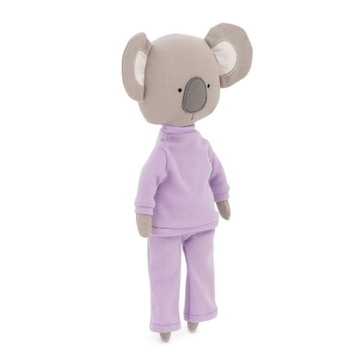 Cotti Motti Koala Annie 30 cm Orange Toys, materiałowa maskotka, fioletowy dres, w komplecie drugie ubranko - strój syrenki