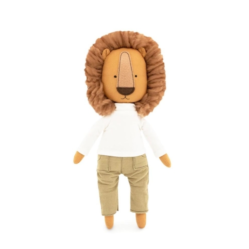 Cotti Motti Lew Simon 30 cm Orange Toys, materiałowa maskotka, bluzka, spodnie