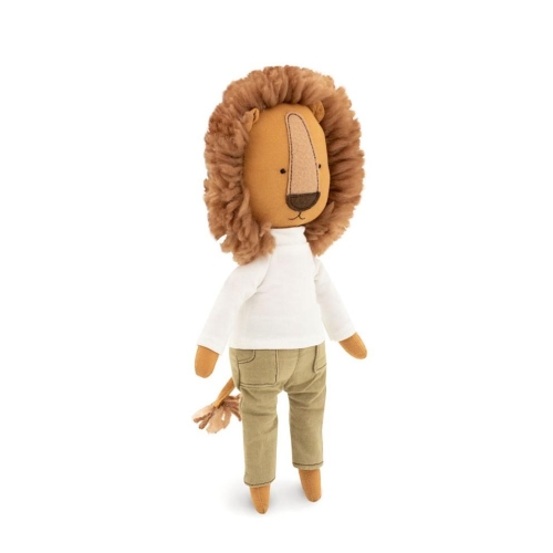 Cotti Motti Lew Simon 30 cm Orange Toys, materiałowa maskotka, bluzka, spodnie