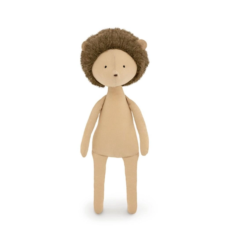 Cotti Motti Jeż Emmy 30 cm Orange Toys, materiałowa maskotka, żółta sukienka w groszki, opaska