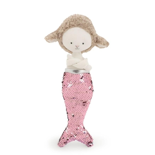Cotti Motti Owca Zoe 30 cm Orange Toys, materiałowa maskotka, cekinowy syreni ogon